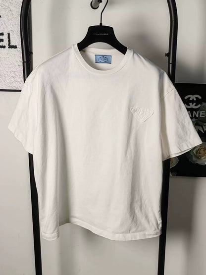 Genuine Prada Triangle Logo Short Sleeve Shirt