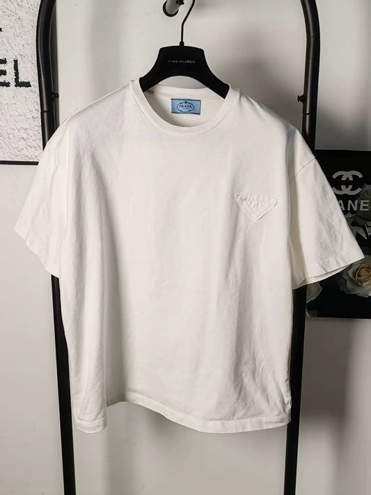 Genuine Prada Triangle Logo Short Sleeve Shirt