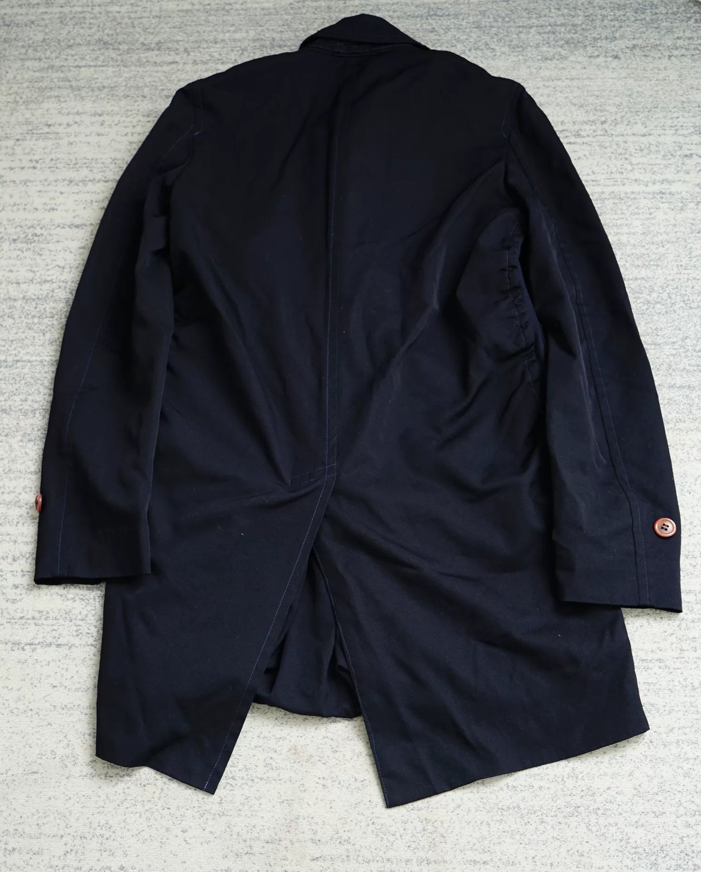 Comme des Garçons Pleated Toggle Button Coat