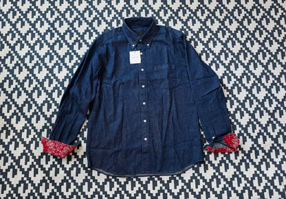 sophnet denim bandana button-up shirt