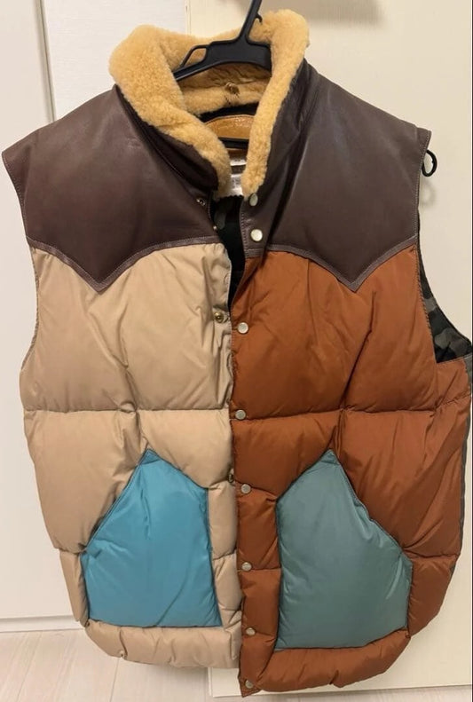 rocky mountain down vest in multicolor