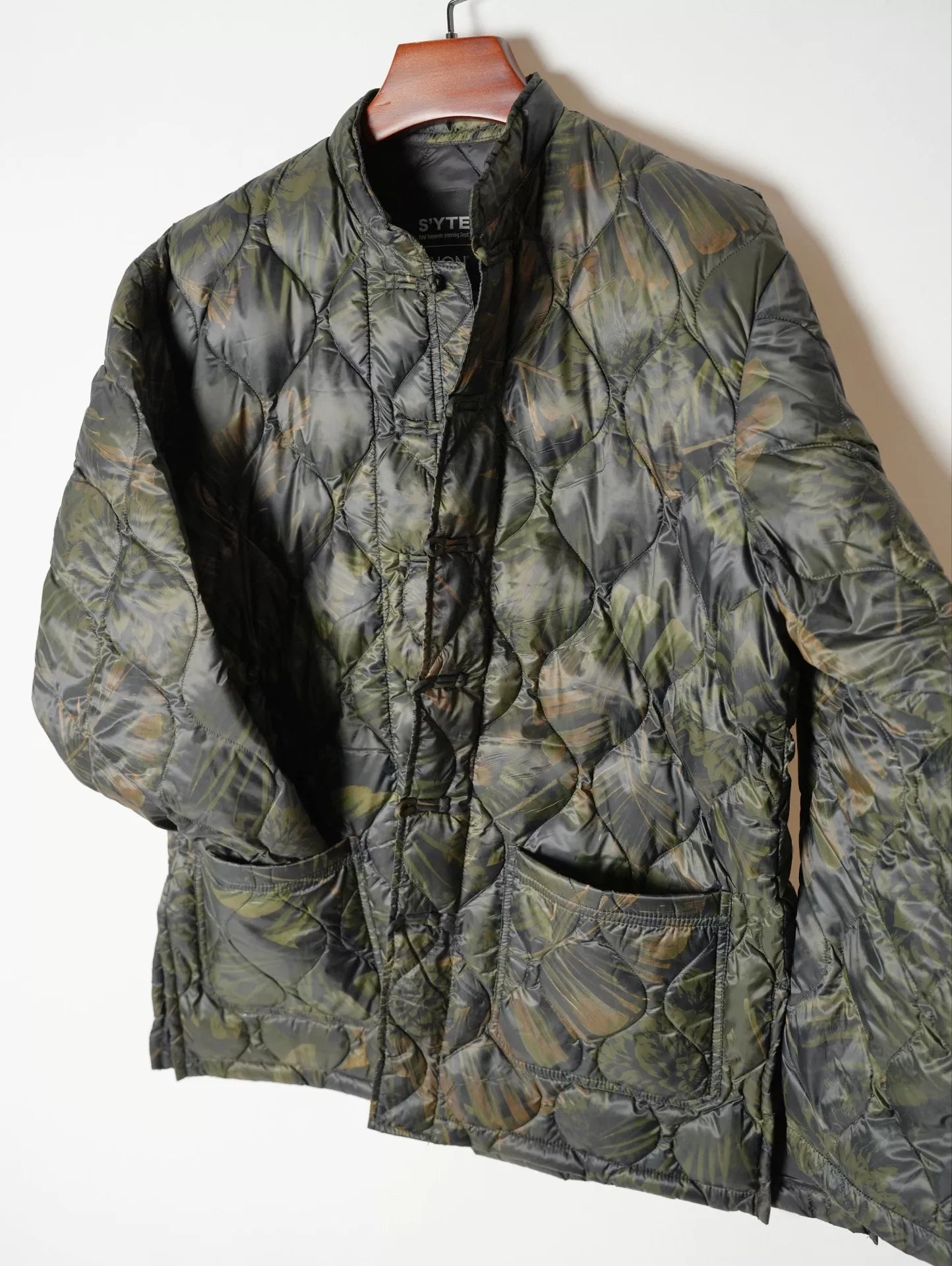 Yohji Yamamoto Floral Pattern Down Jacket