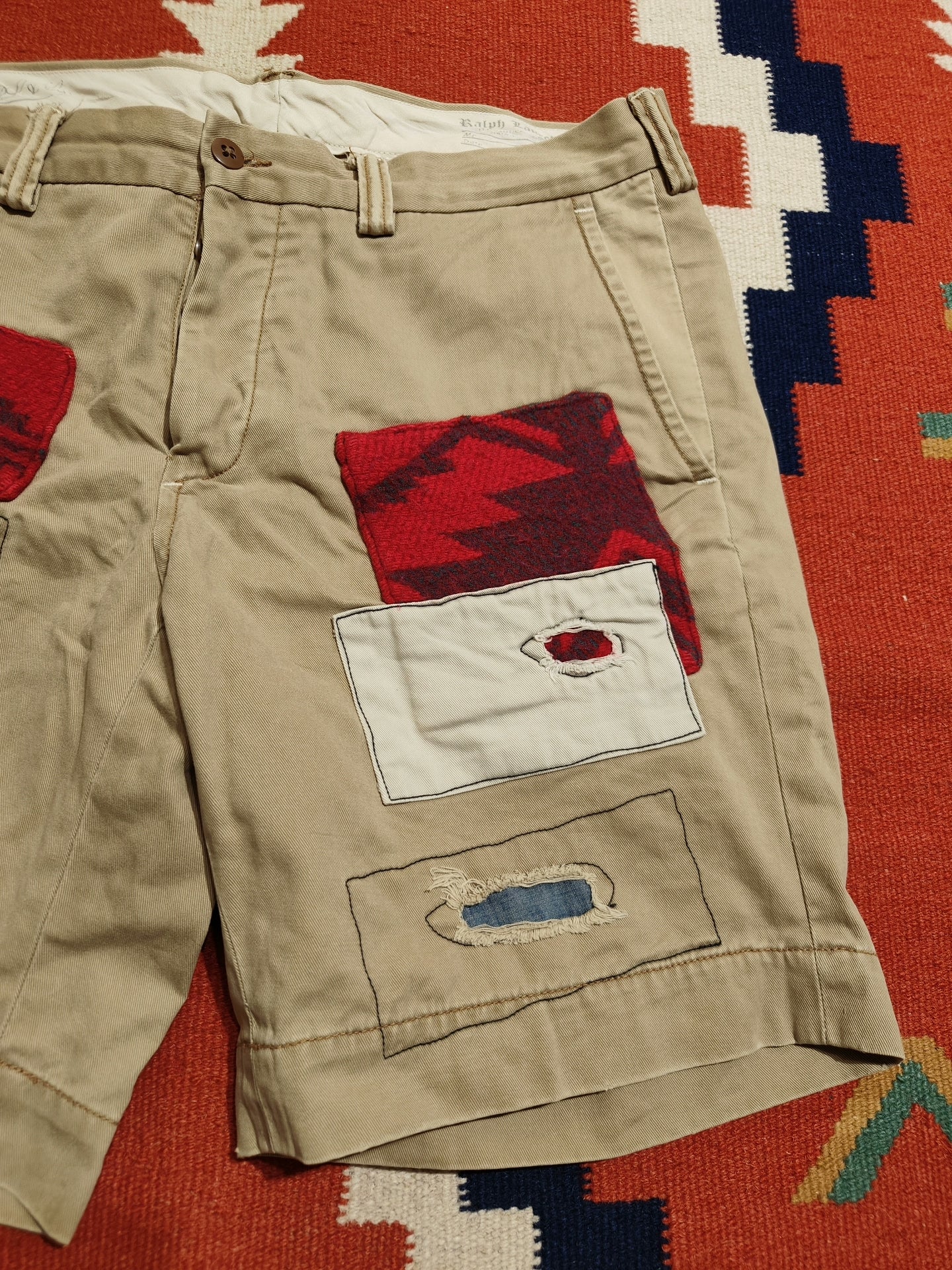 Ralph Lauren Khaki Vintage Southwest Shorts