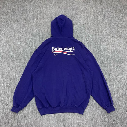 balenciaga purple hoodie sweatshirt in xs