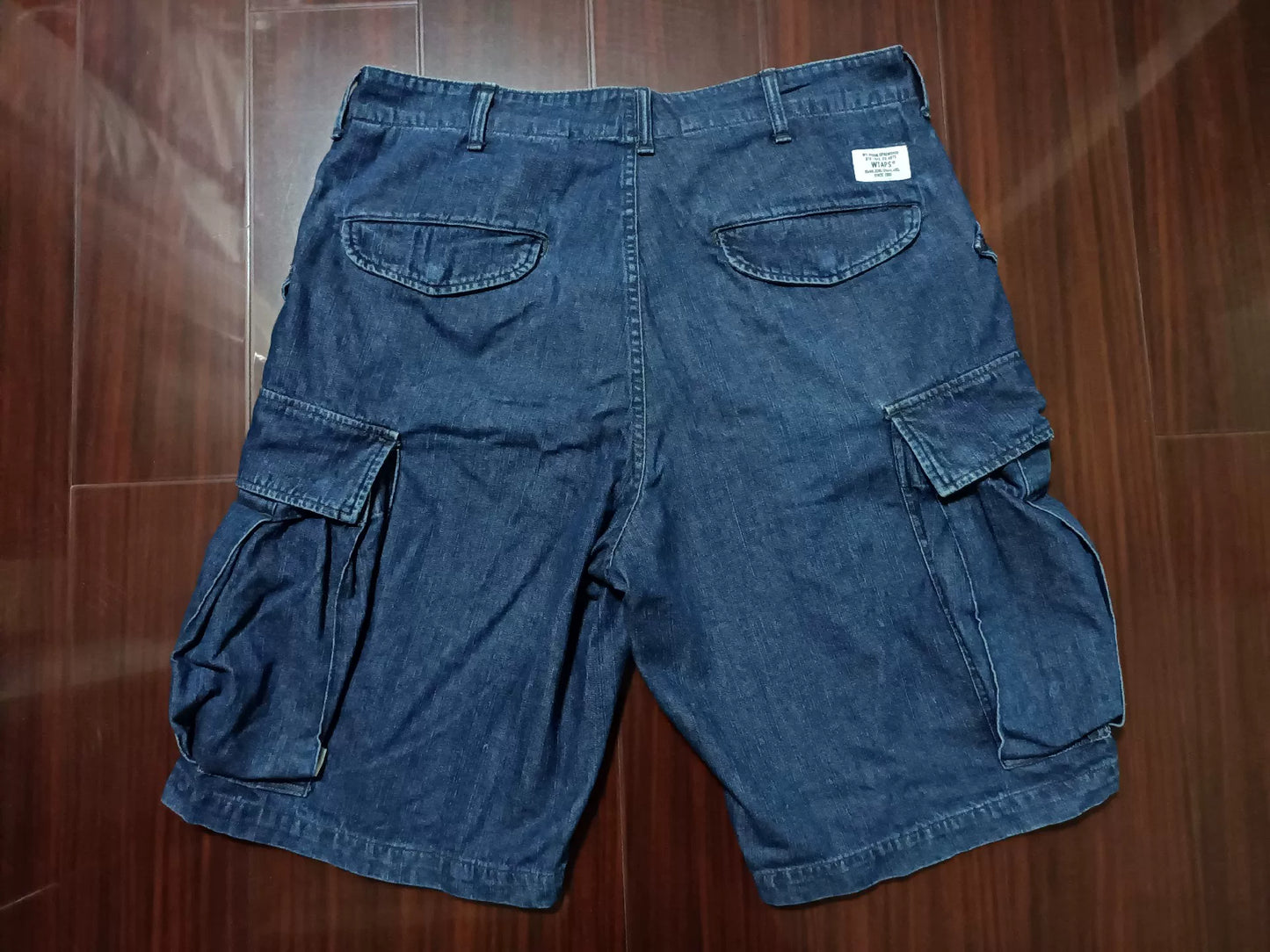 Wtaps 18ss Cargo Washed Denim Shorts