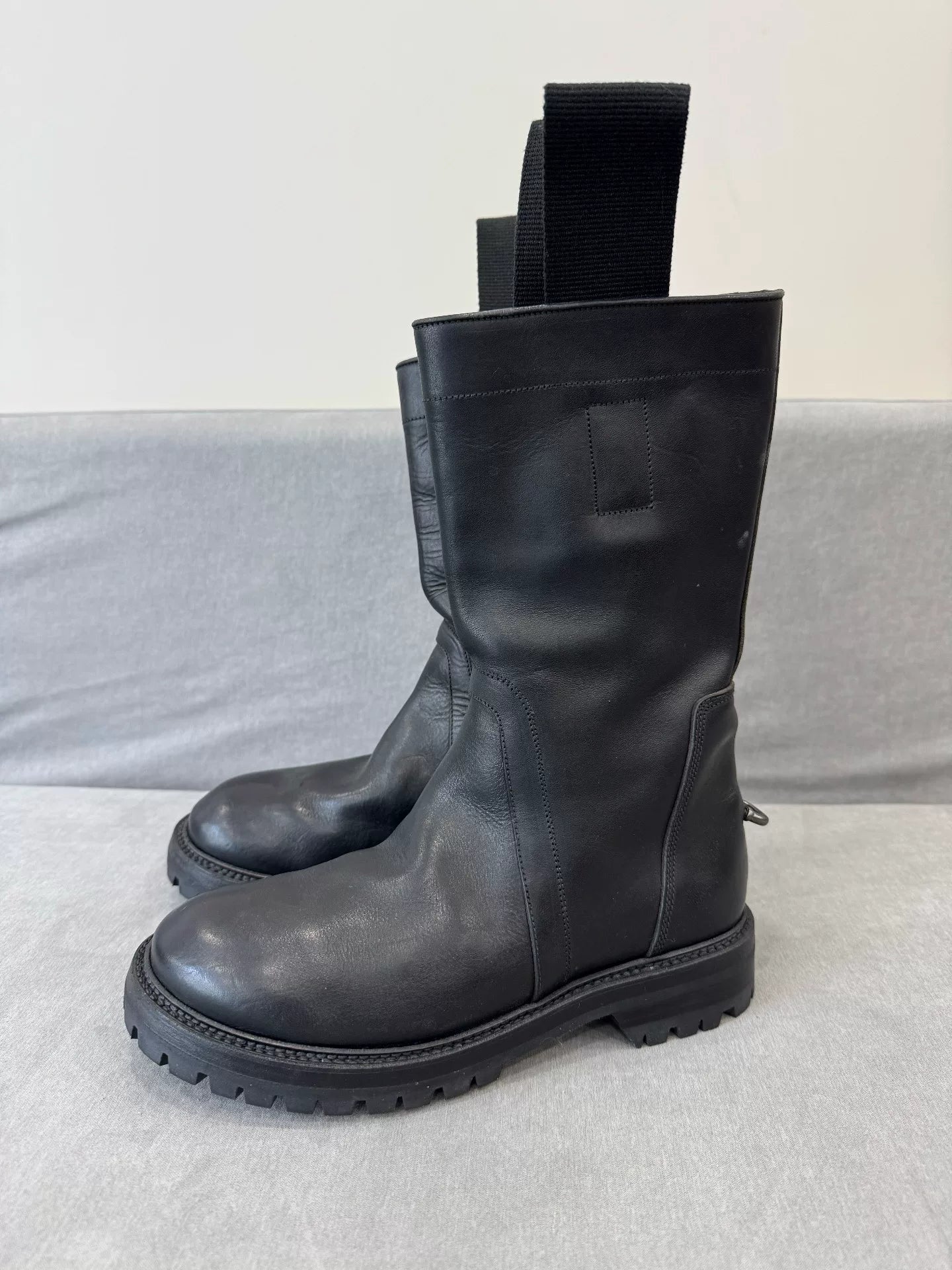 Rick Owens Platform Iron Ring Boots Size 40