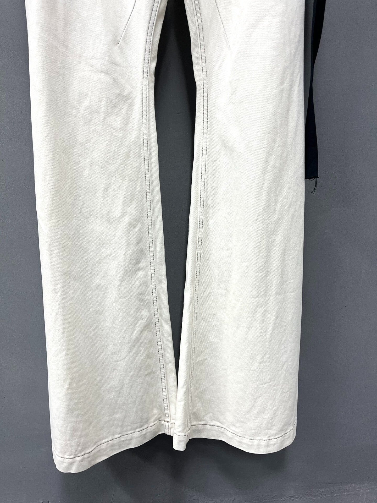 Rick Owens Bolan Bootcut White Jeans