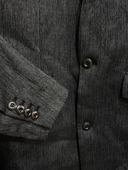 vintage silk blend textured blazer with burgundy lining