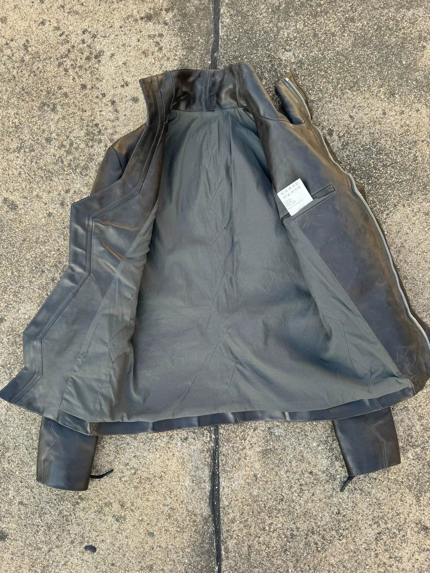 Carol Christian Poell Crash Seam Leather Jacket