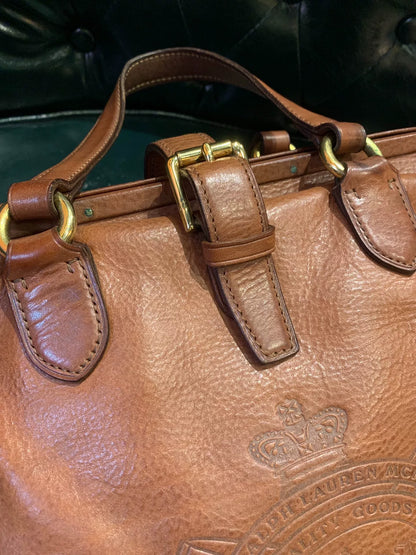 Ralph Lauren Old Main Line Leather Handbag