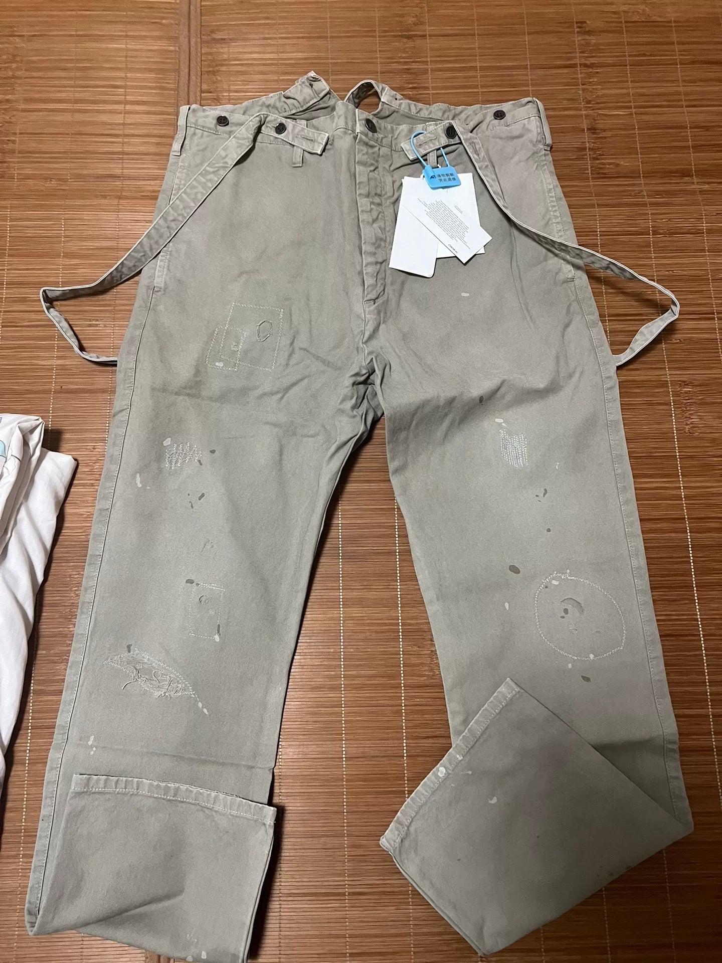 VISVIM 21AW TRAVAILLER BRACES PANTS DMGD