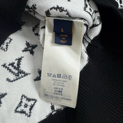 Louis Vuitton Black Monogram Knit Sweater