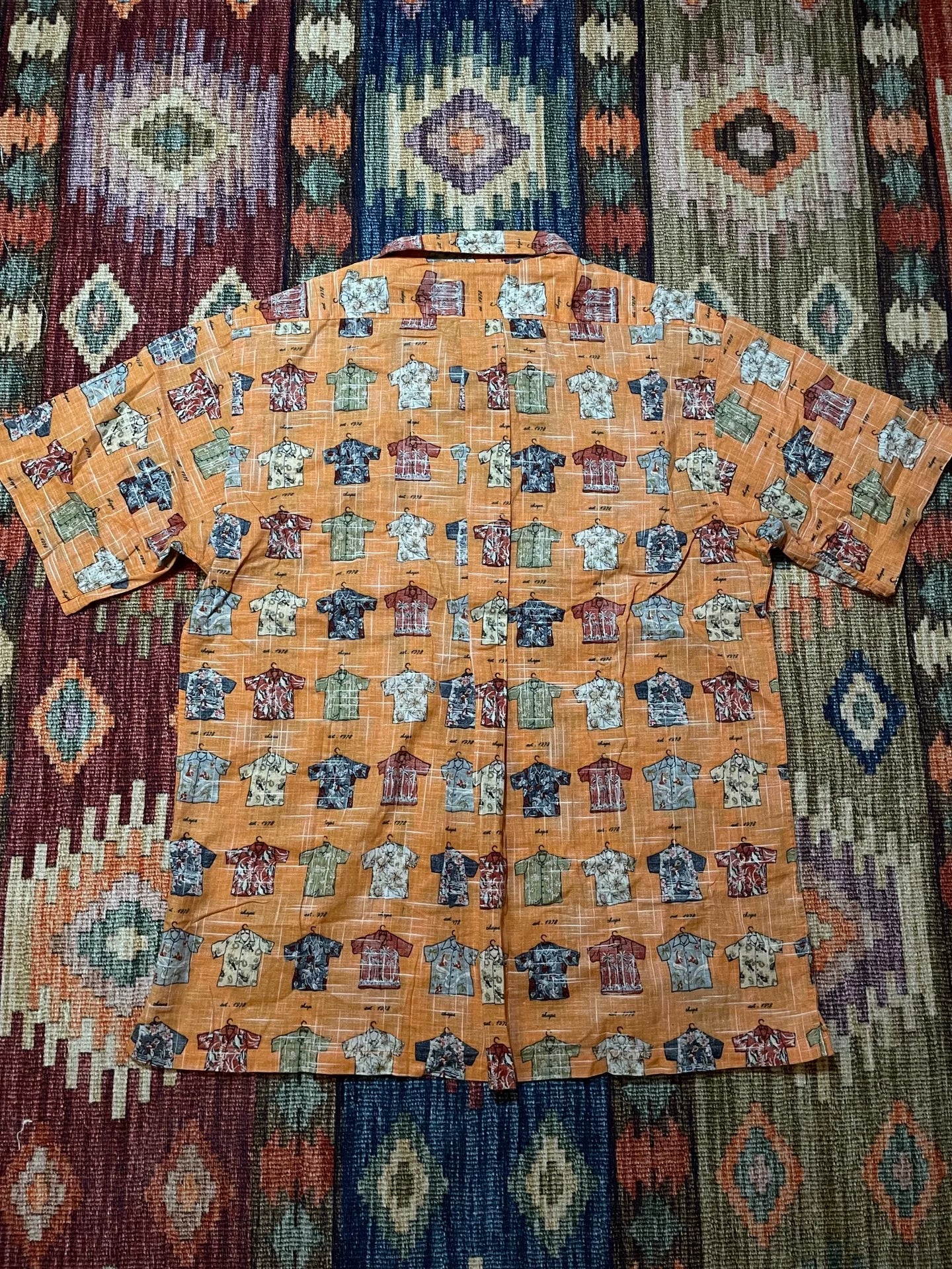 Ralph Lauren Vintage Cotton Linen Hawaiian T-Shirt