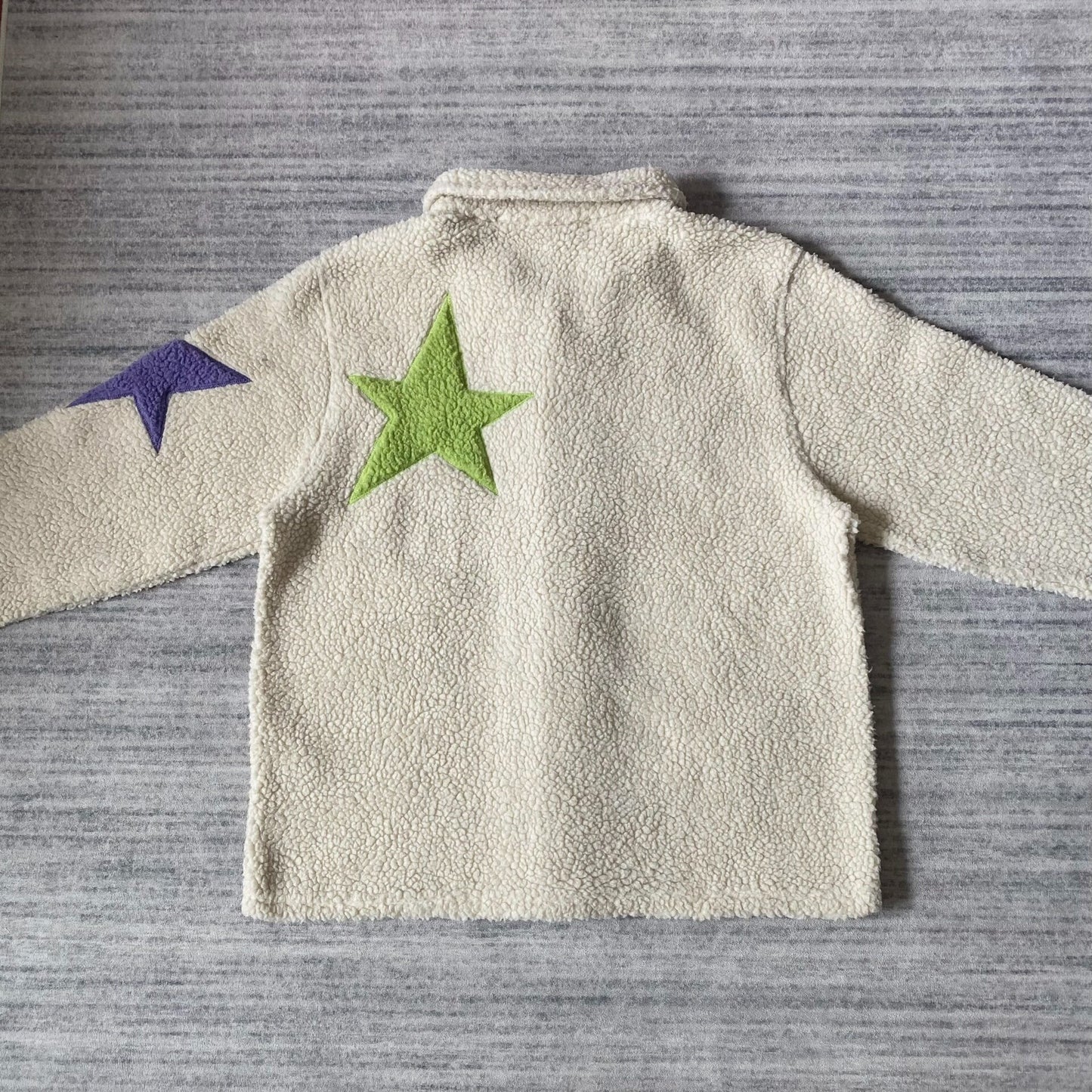 cpfm star embroidered fleece jacket