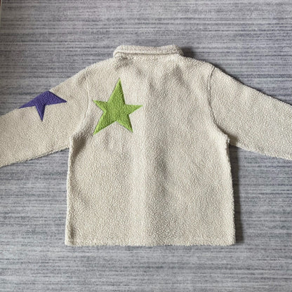 cpfm star embroidered fleece jacket