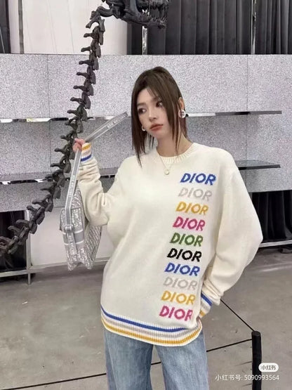 Dior Rainbow Logo Sweater