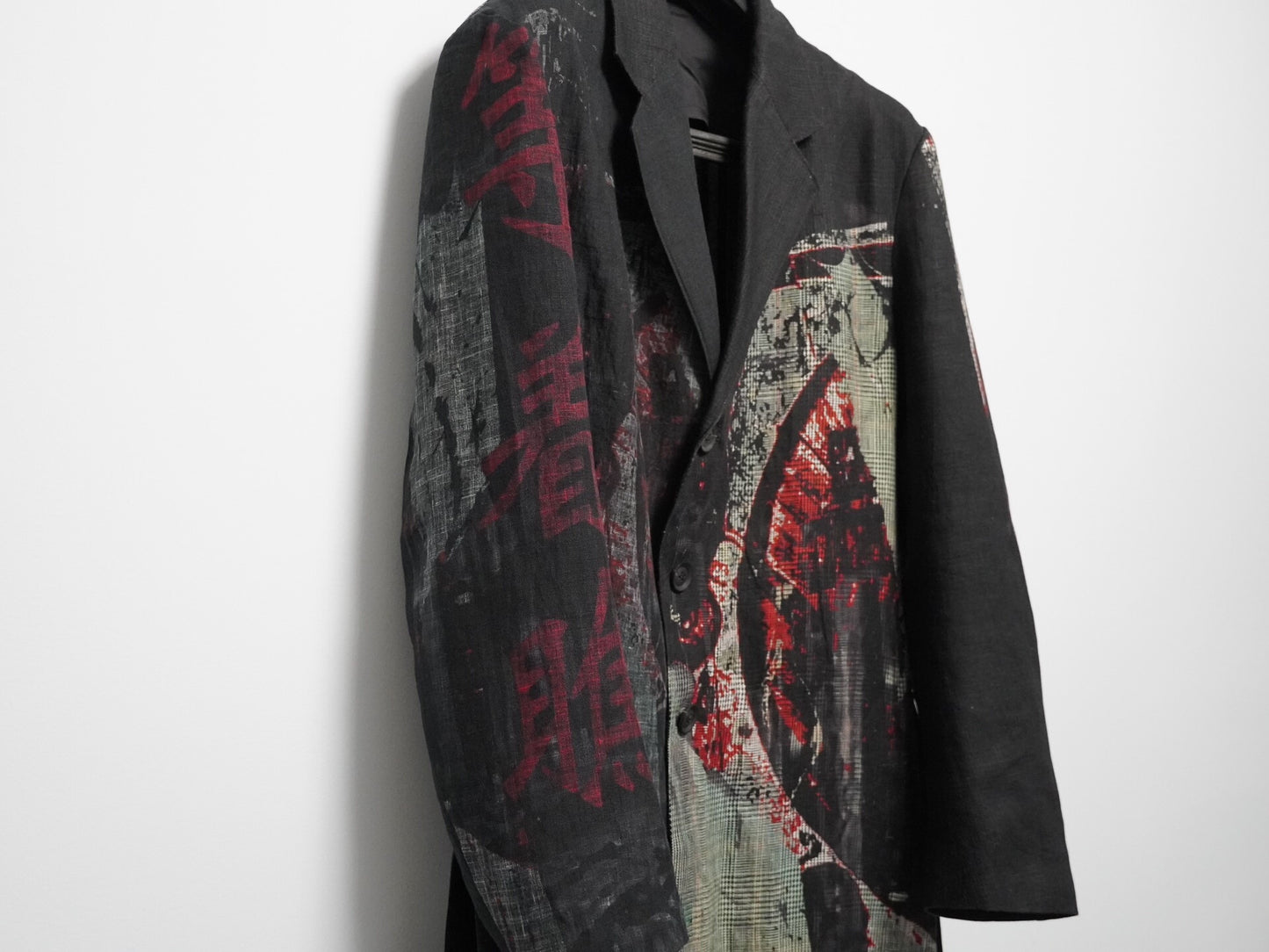 yohji yamamoto 2021ss jacket with deep slits