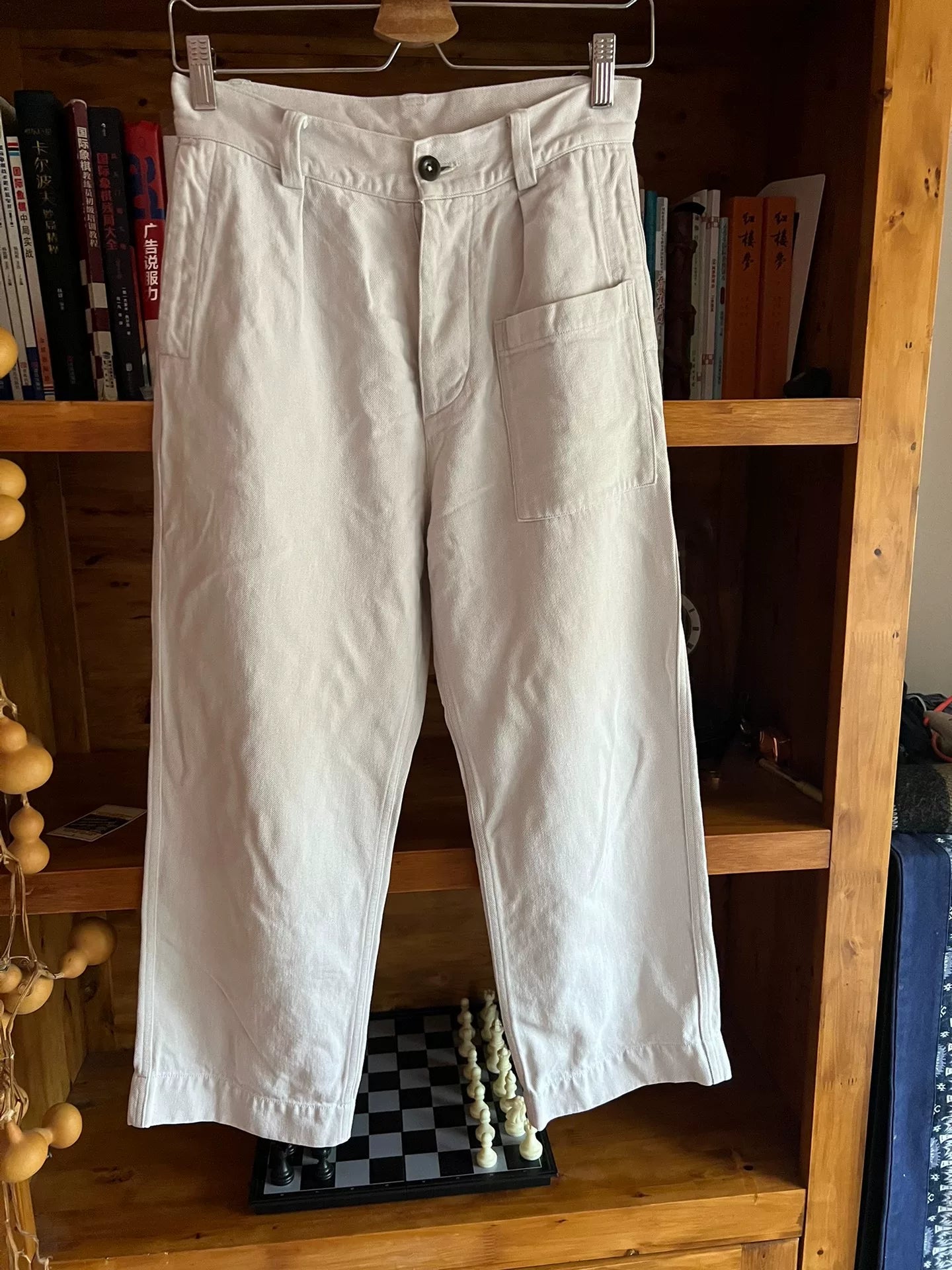 vintage washed grey work pants