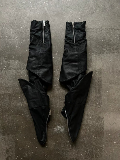 detachable zippered leather jacket by gareth pugh