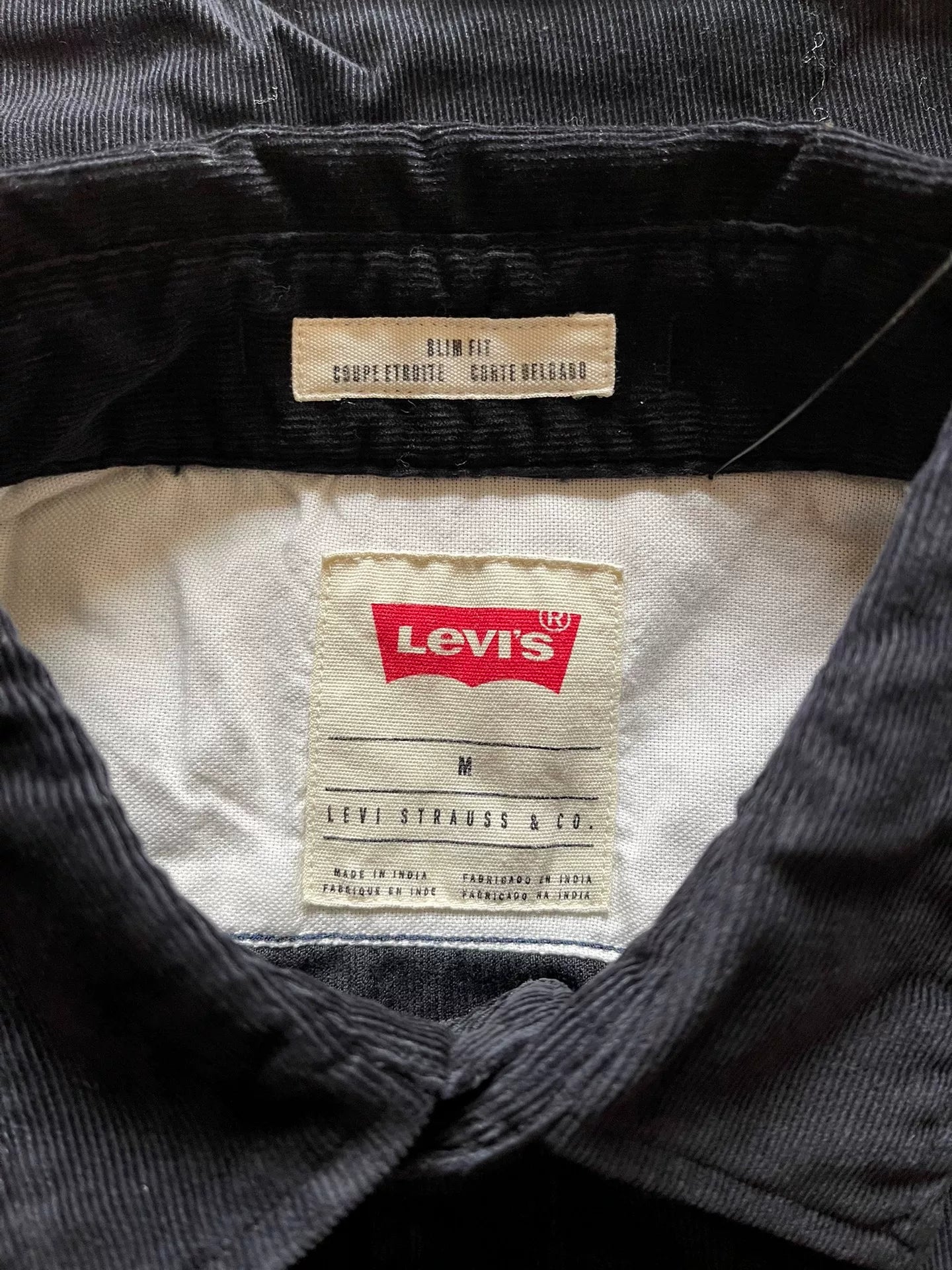 Levi's LVC Black Corduroy Slim Shirt