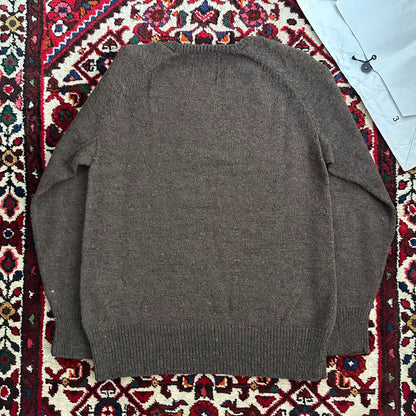 visvim college mud dyed wool sweater