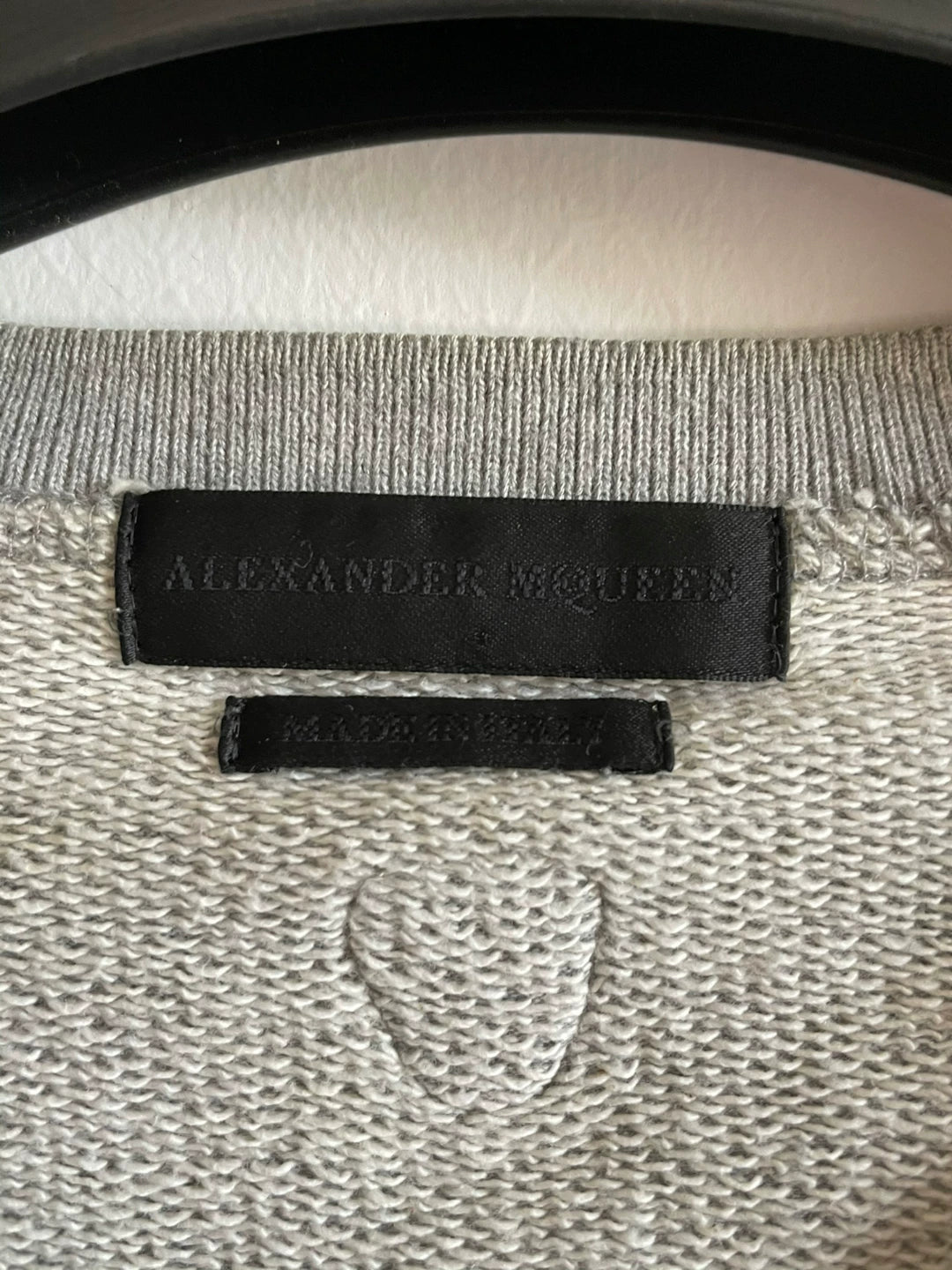 alexander mcqueen early collection collar sweatshirt