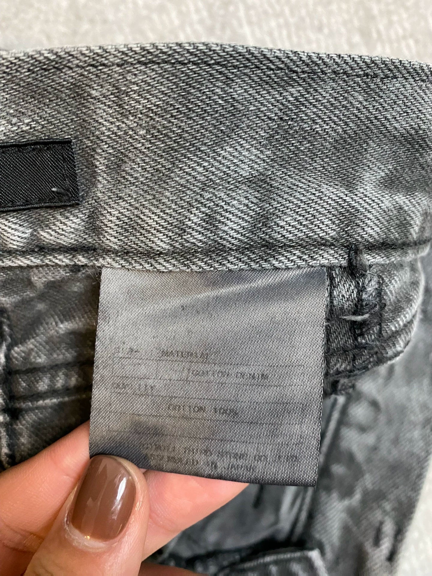 spiraled gray flared pants by julius 7