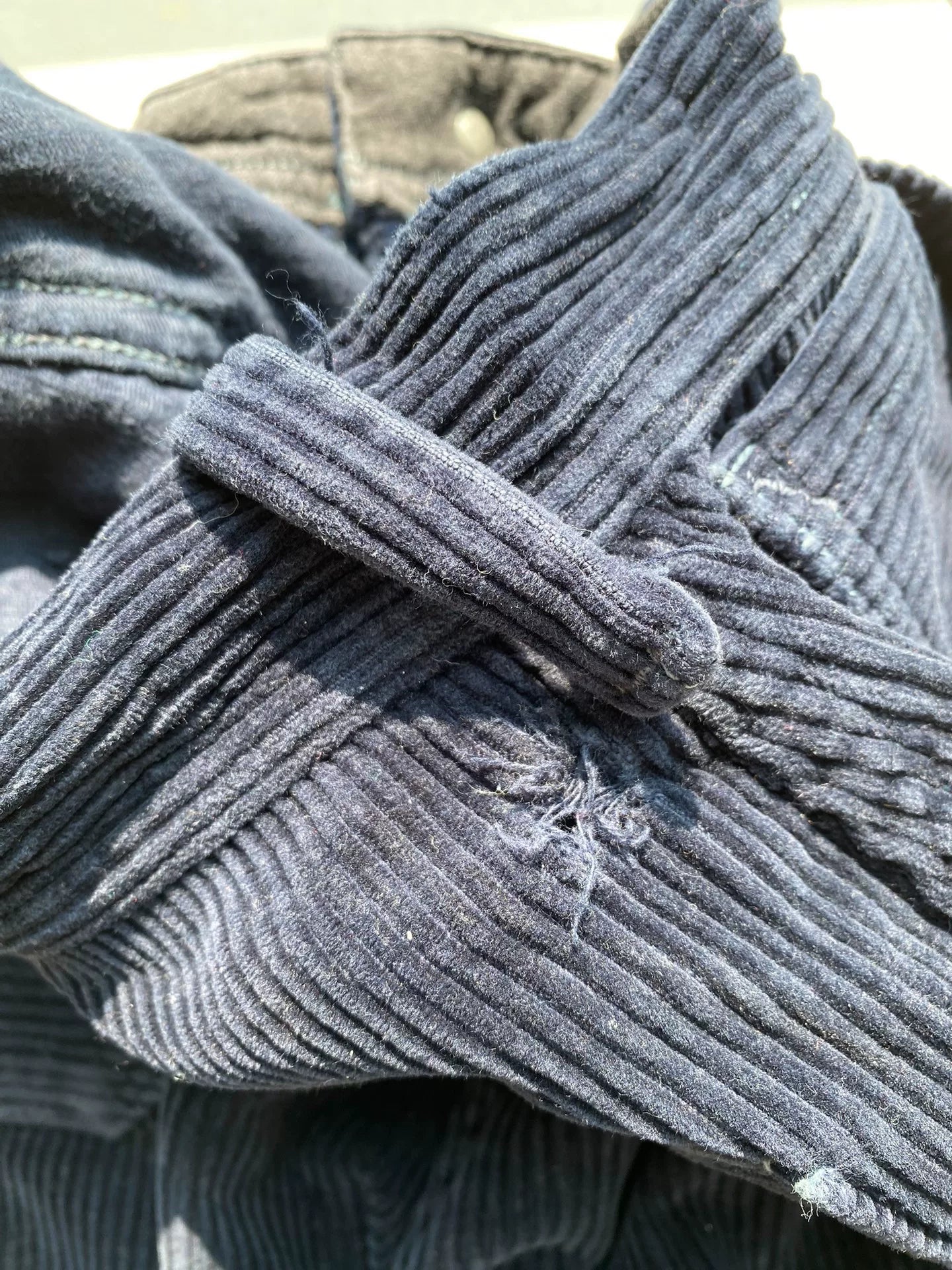 Freewheelers Blue Corduroy Longshoreman Trousers