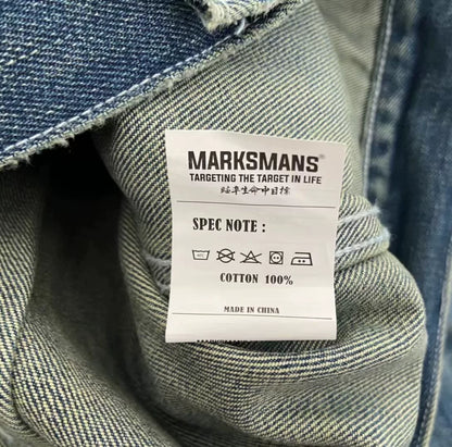 marksman's denim jacket size large