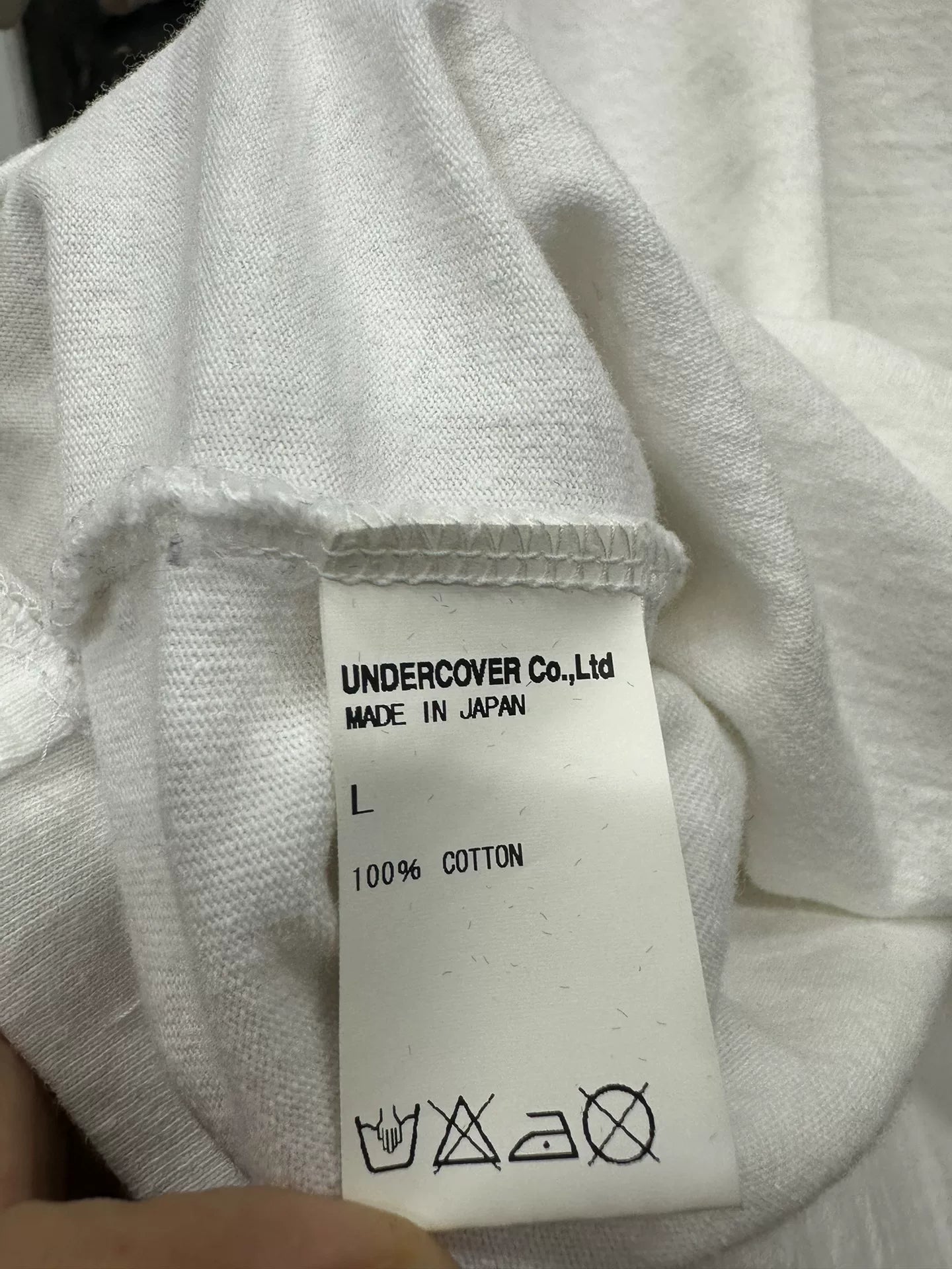 undercover ink splatter short sleeve t-shirt