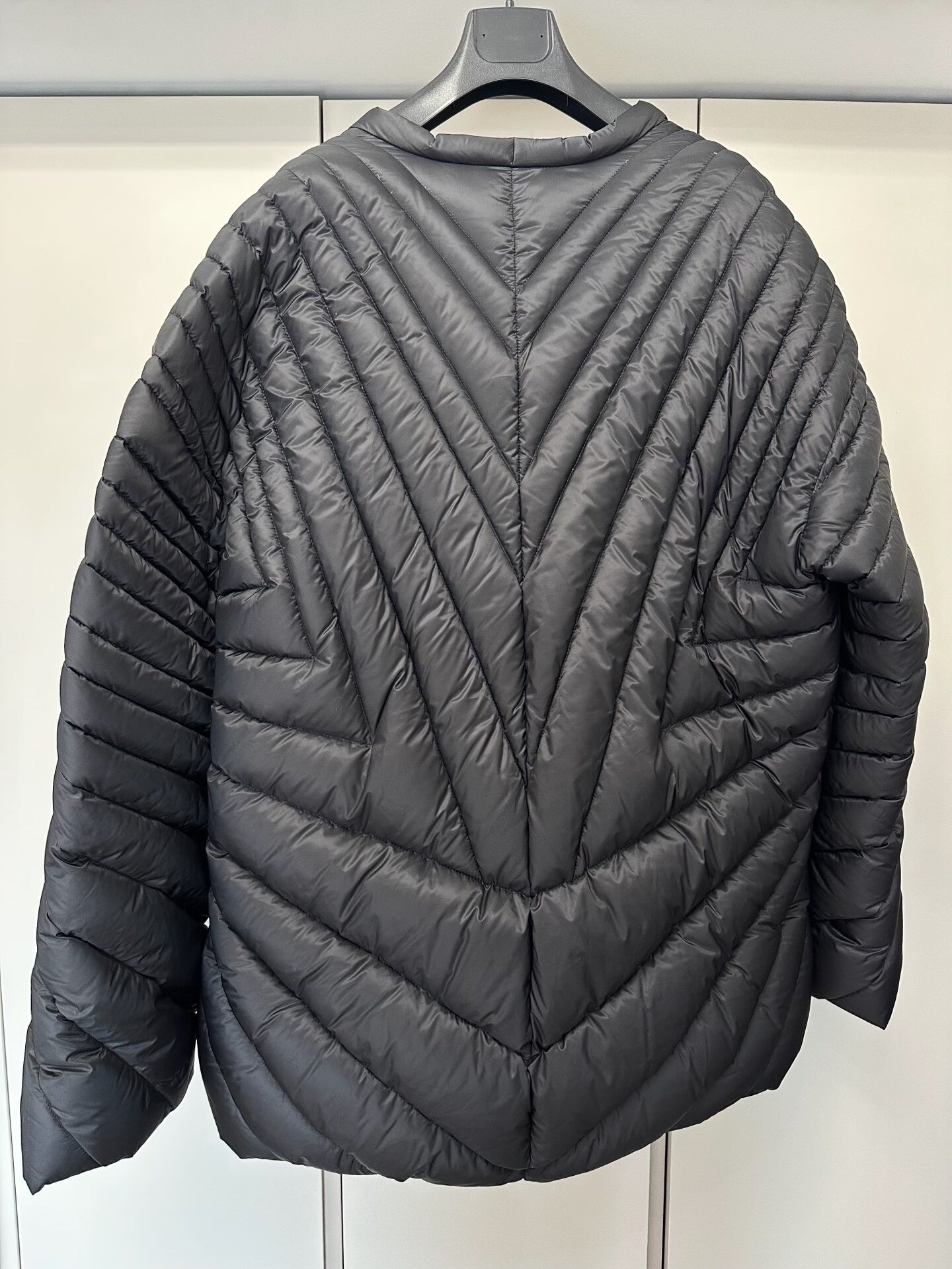 rick owens x moncler black down jacket