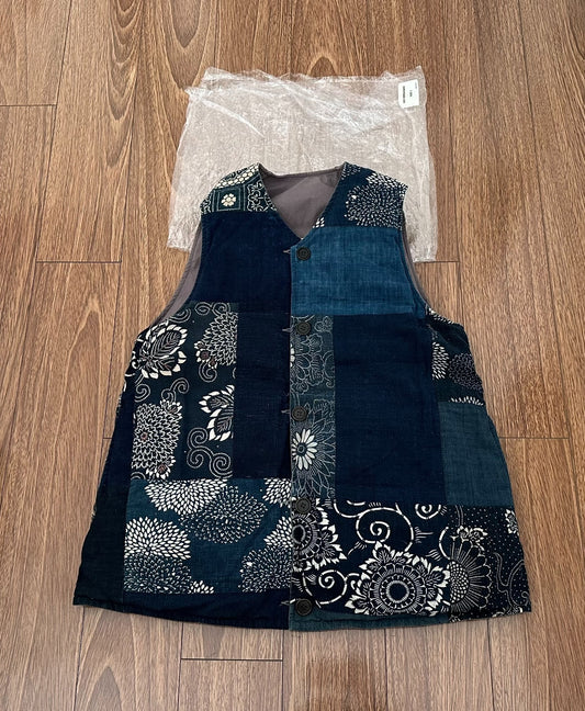 visvim kora down vest in grey