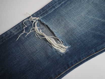 2012 Blue Knee-Slit Denim Pants W31