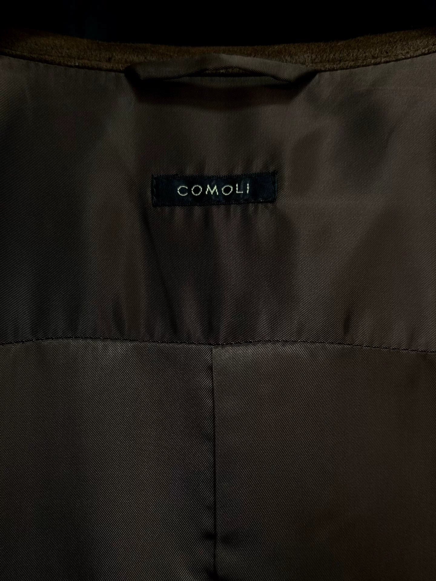 comoli deep brown deer leather shirt