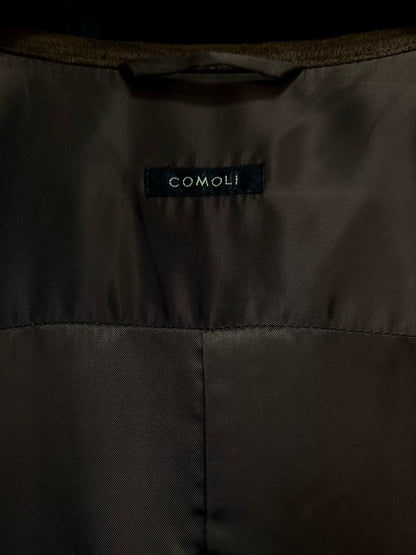 comoli deep brown deer leather shirt