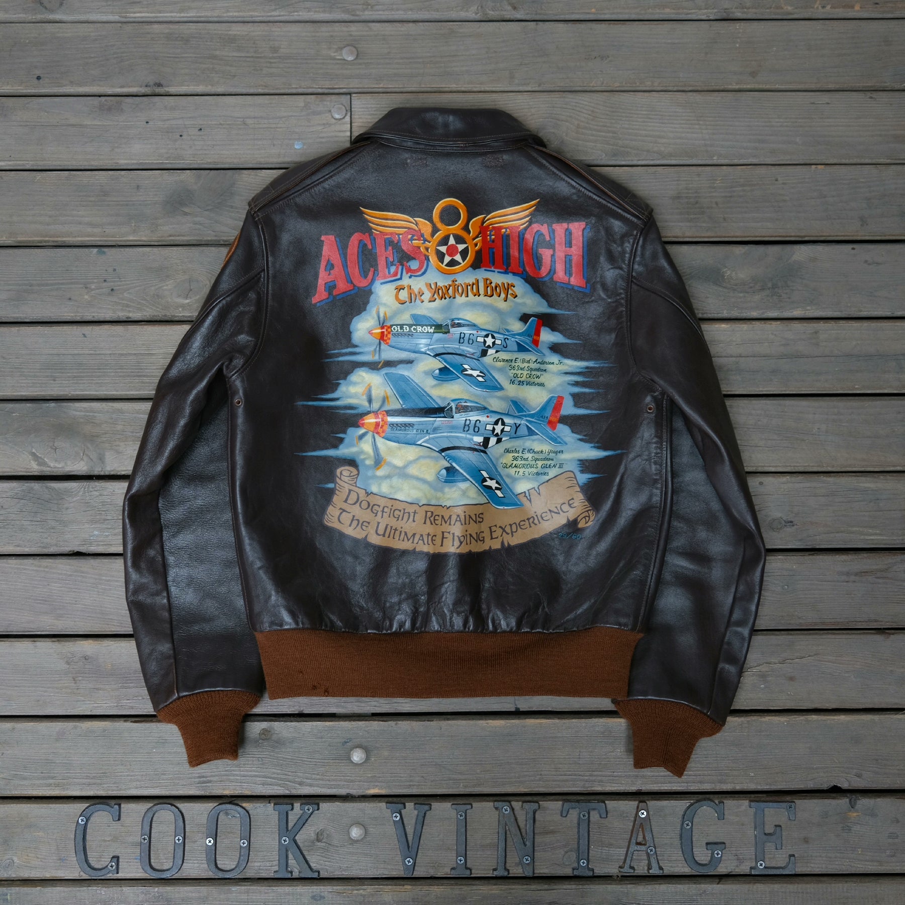 Real McCoy Vintage Painted A2 Flight Jacket