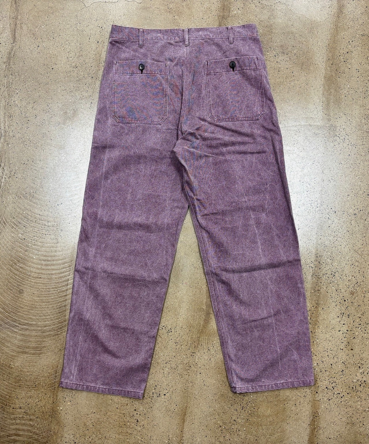 AURALEE Washed Organic Canvas Pants