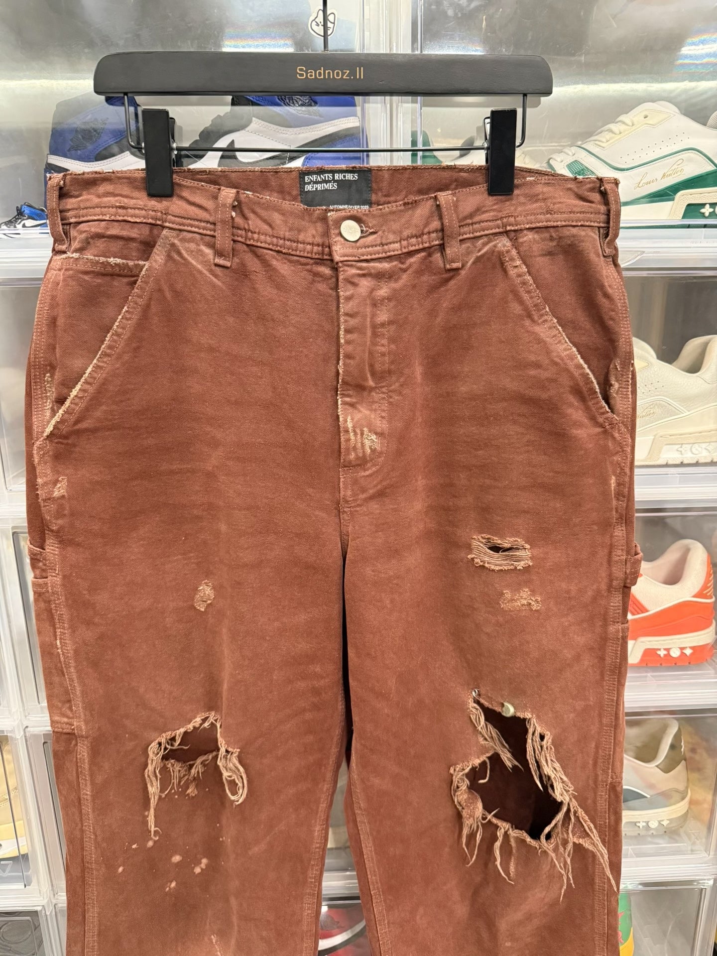 ERD 23FW Distressed Safety Pin Cargo Pants