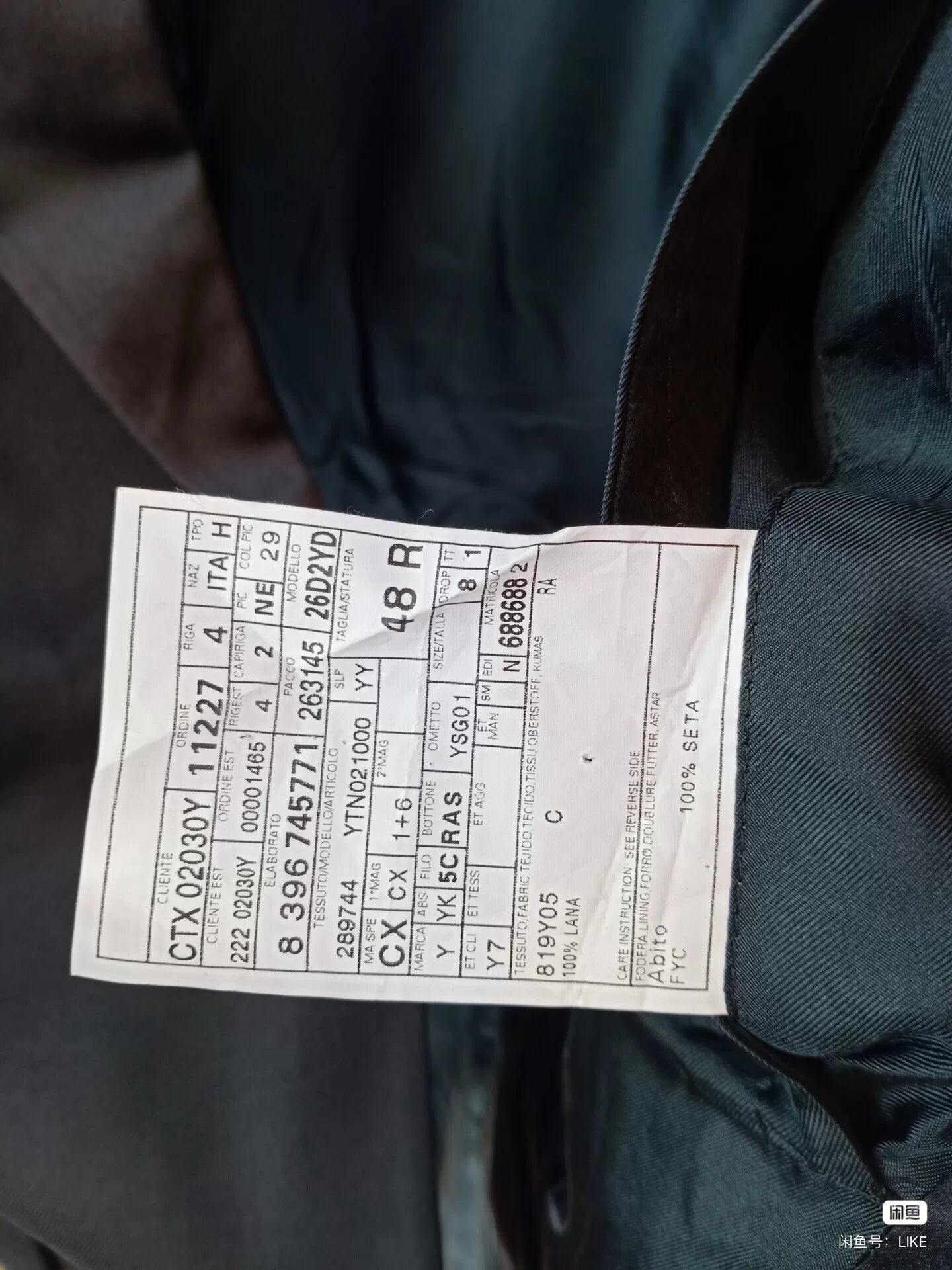 Yves Saint Laurent Men's Black Suit
