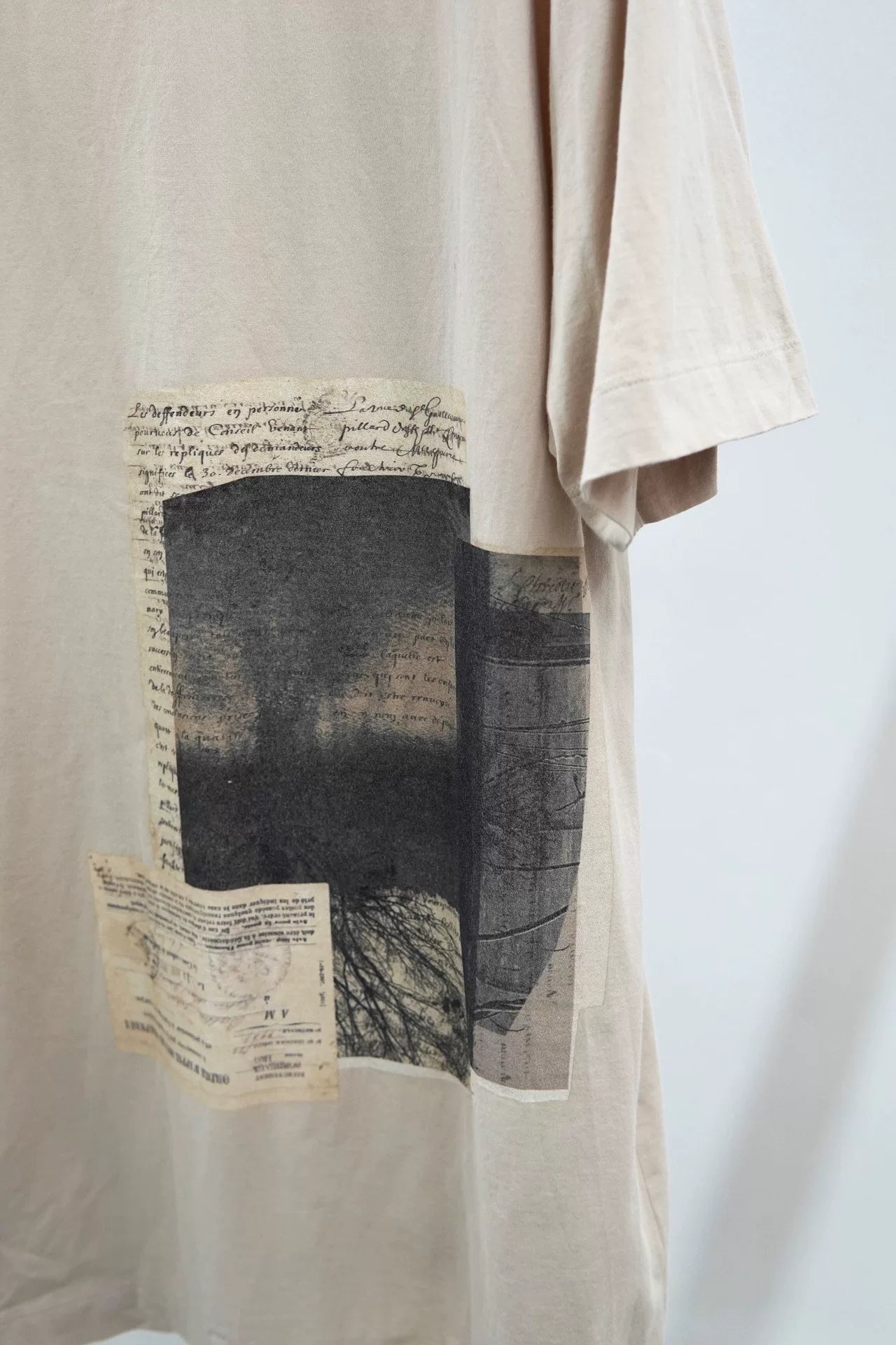 Ziggy Chen S/S 2020 Back Postcard Patchwork Tee