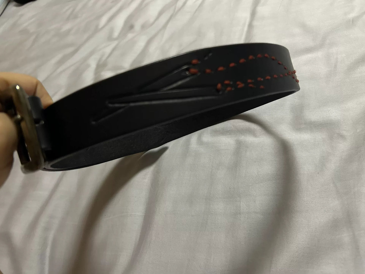 porter classic black leather belt with buckle