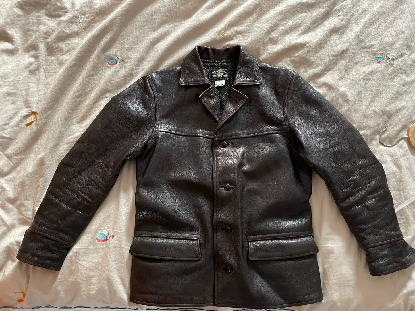burgundy leather jacket with great condition