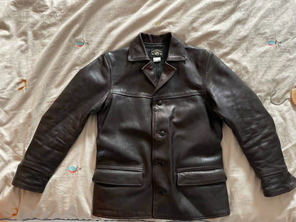 burgundy leather jacket with great condition
