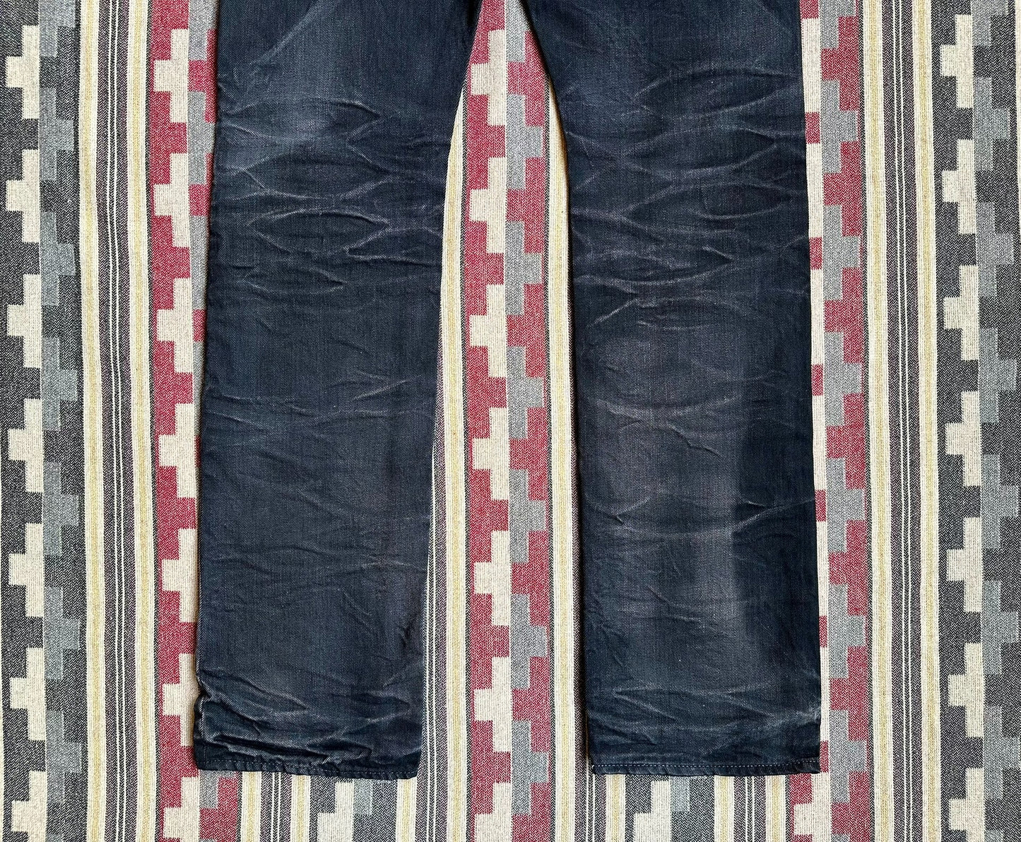 vintage black distressed denim jeans