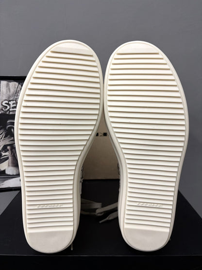 Rick Owens DRKSHDW White High-Top Sneakers