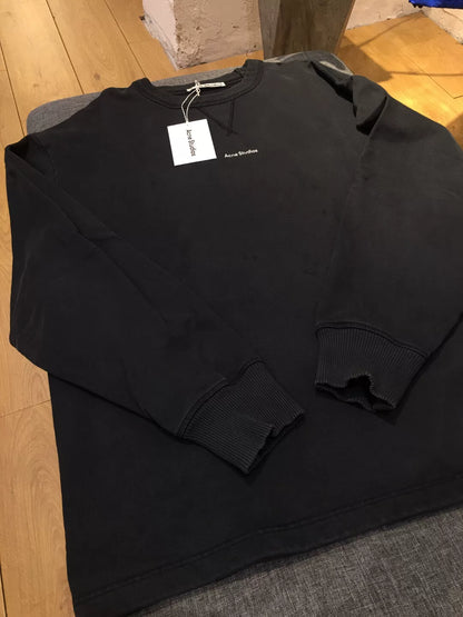 acne studios logo sweatshirt with tag