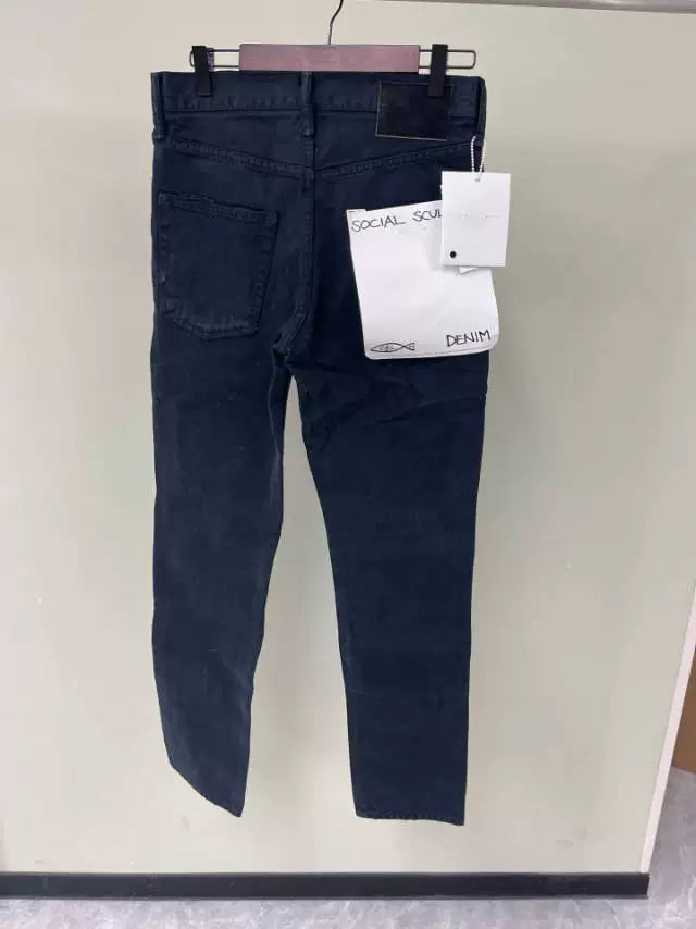 Visvim Dark Blue Distressed Denim Jeans
