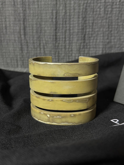 acid silver hollow bracelet by parts of four