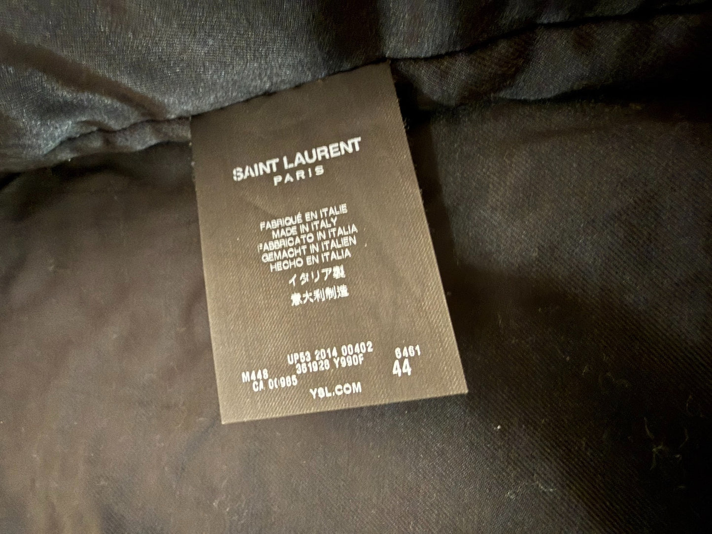 Saint Laurent Hedi Slimane Plaid Coat