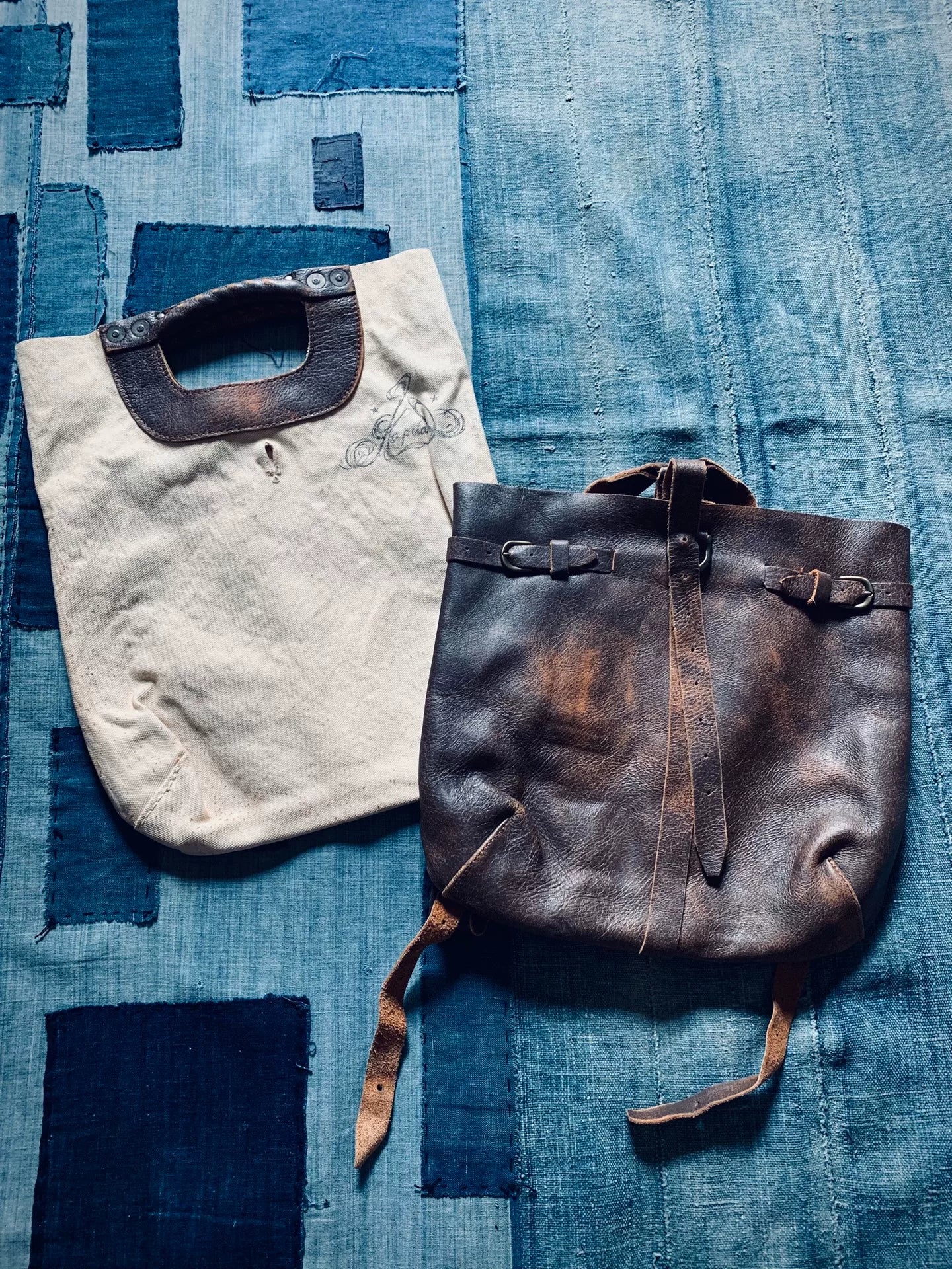 Kapital Calf Leather 2-Way Limited Bag